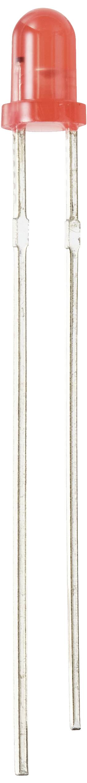 TRU COMPONENTS LED bedrahtet Rot Rund 3mm 330 mcd 30° 12mA 5V