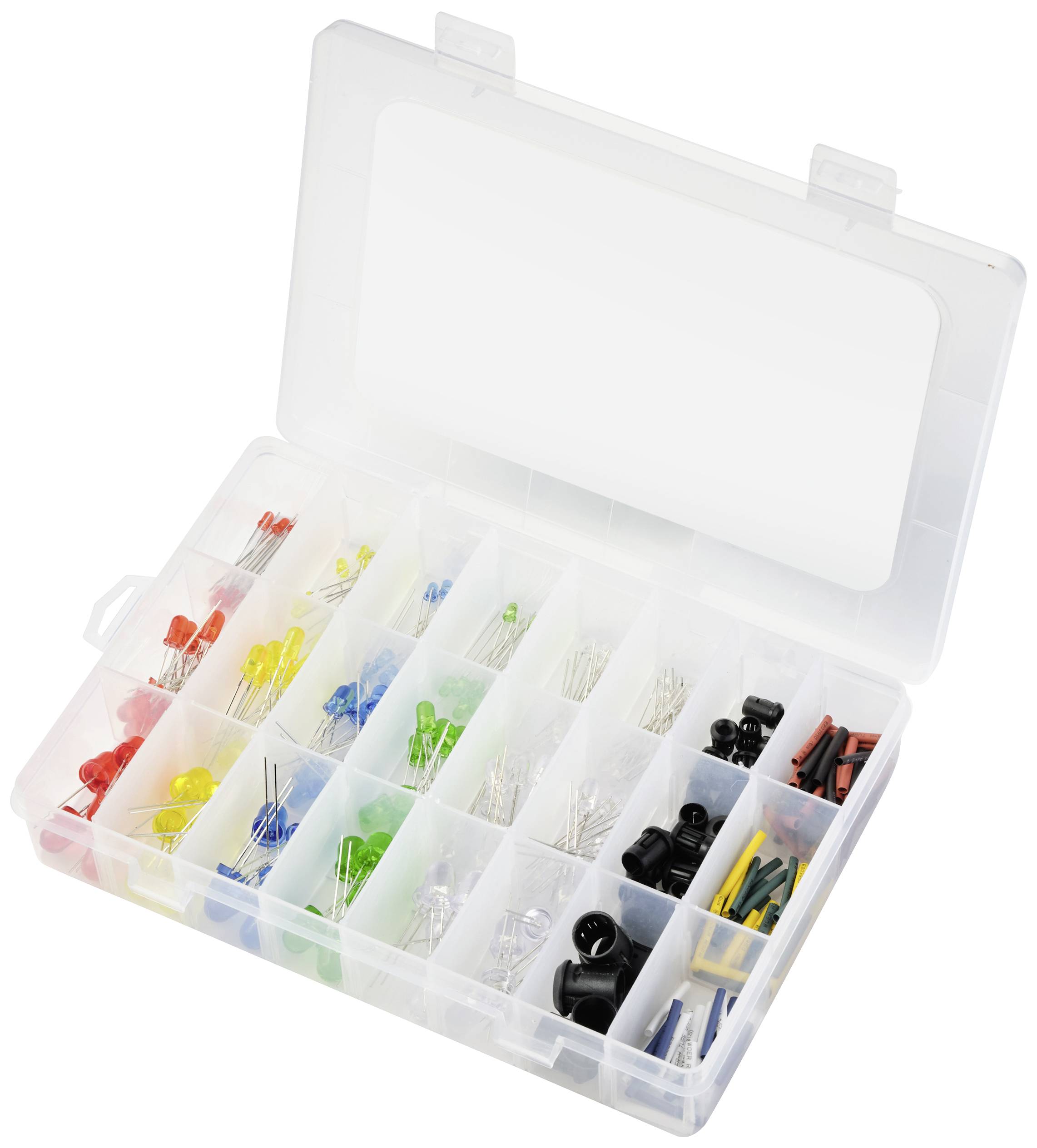 TRU COMPONENTS LED-Sortiment Rot, Blue, Grün, Gelb, Kaltweiß, Warmweiß Rund 3 mm, 5 mm, 8 mm 30 °