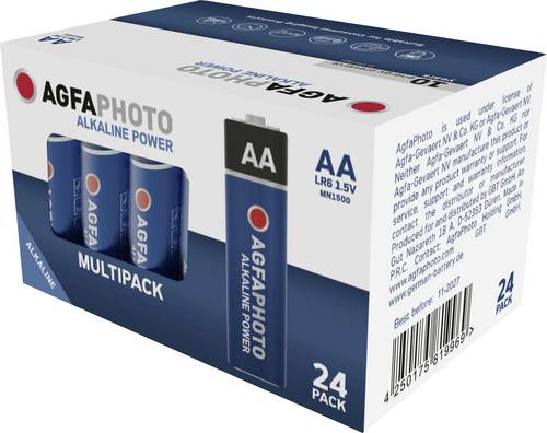 AgfaPhoto Power LR6 Mignon (AA)-Batterie Alkali-Mangan 1.5 V 24 St.