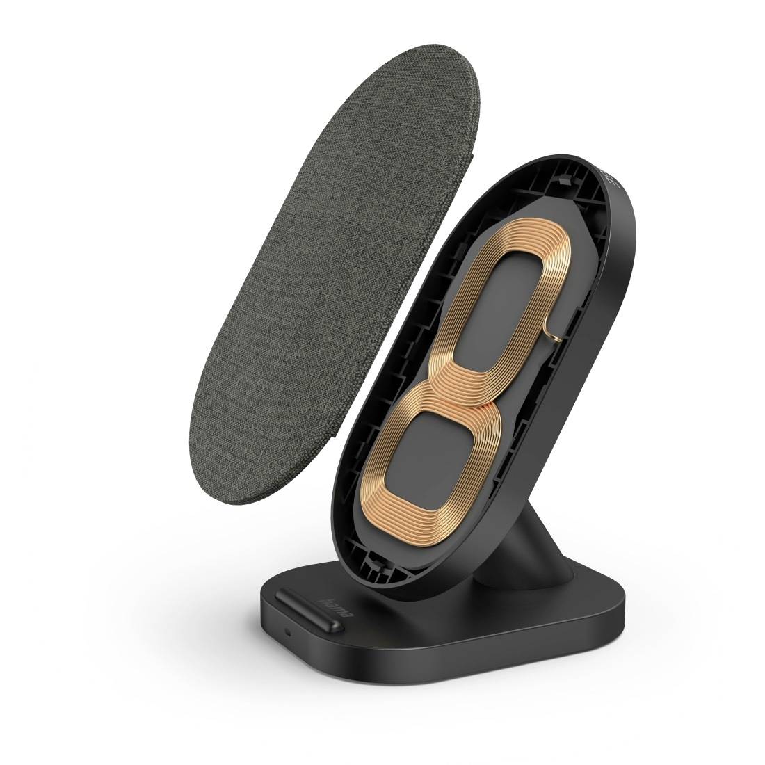 Hama Induktions-Ladegerät 2000mA QI-FC10S-Fab 00201685 Ausgänge Induktionslade-Standard Schwarz