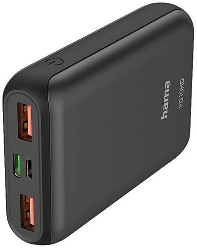 Hama PD10-HD Powerbank 15000 mAh LiPo USB-A, USB-C® Anthrazit