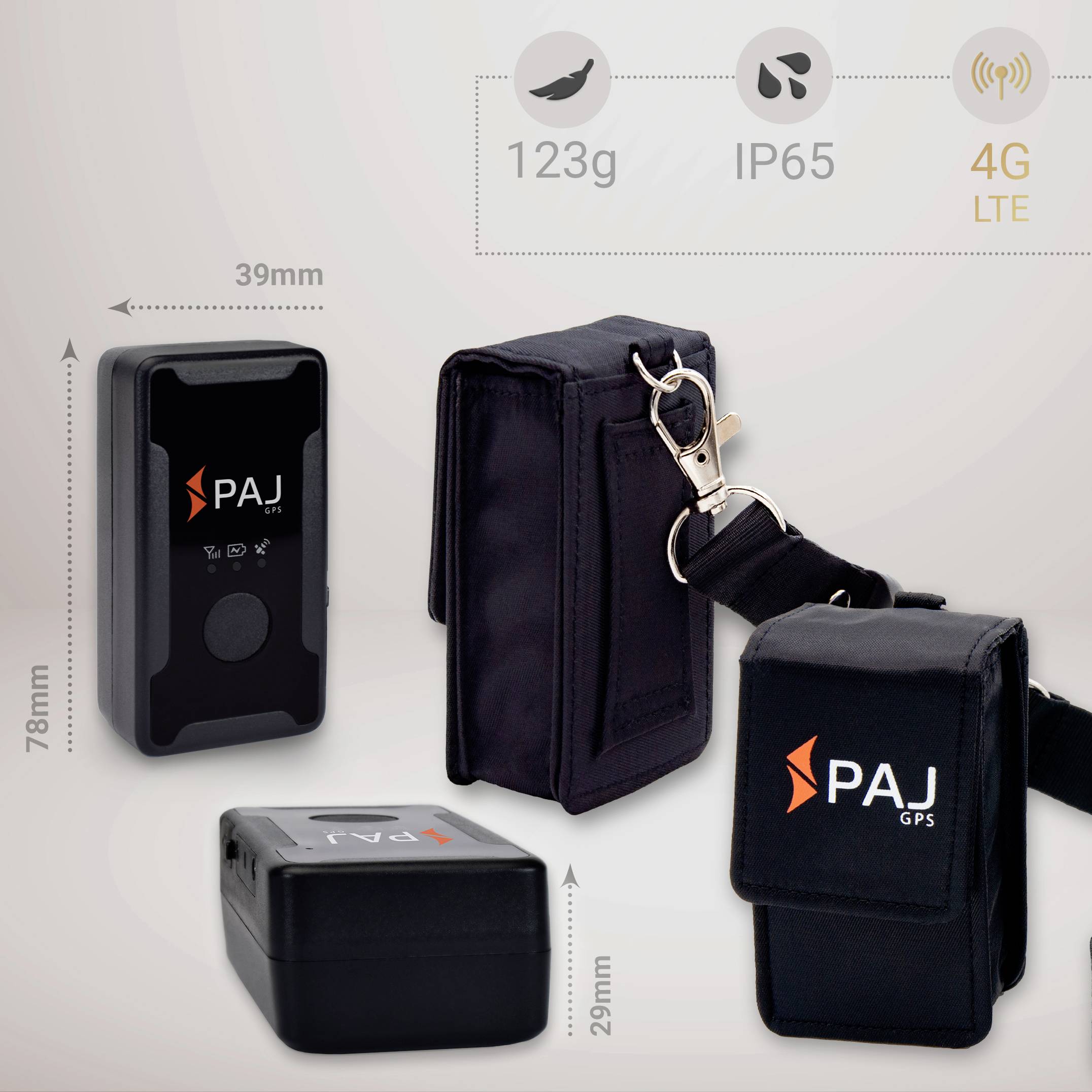 PAJ GPS EASY FINDER 4G GPS Tracker Personentracker, Multifunktionstracker, Gepäckstücktracker Schwarz 1St.