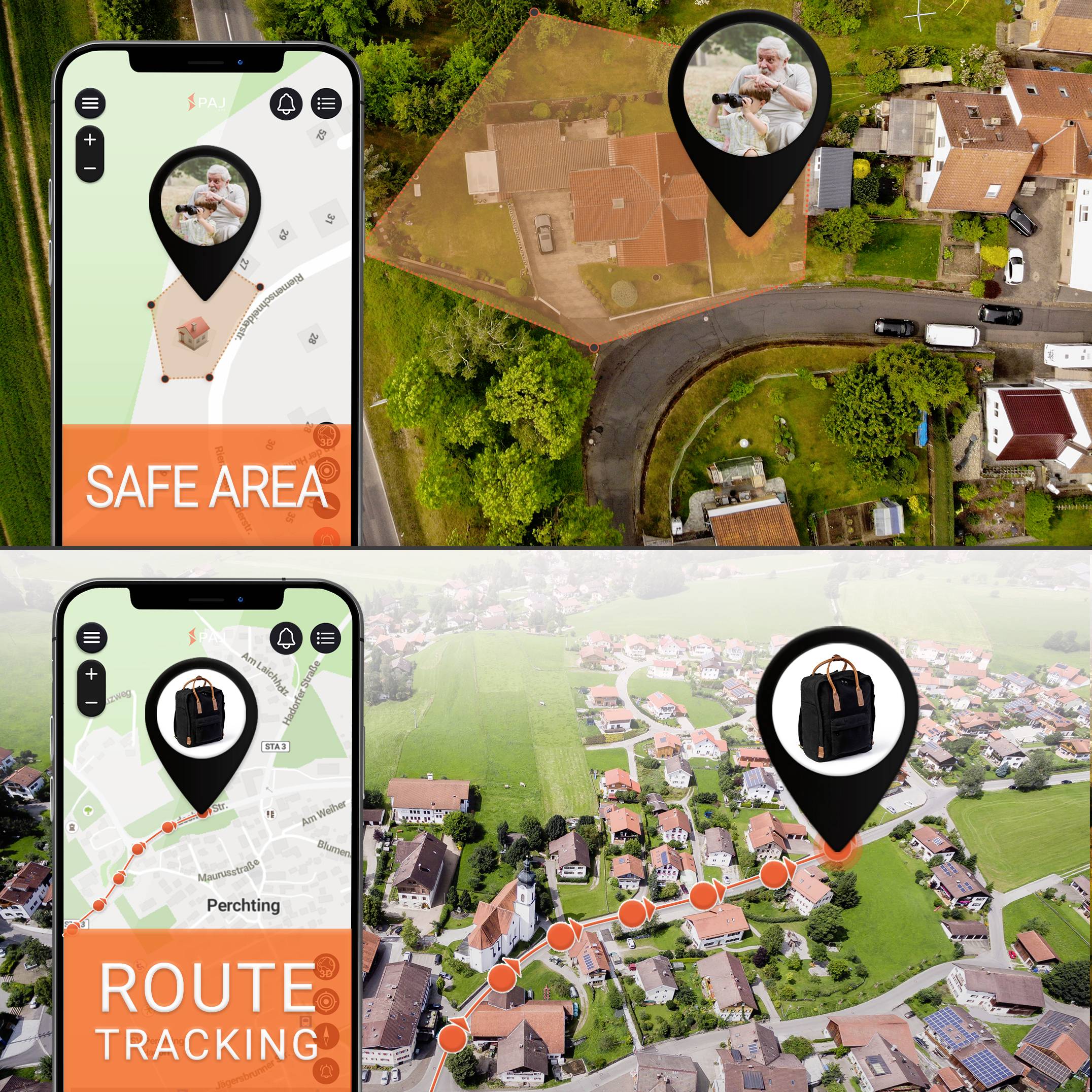 PAJ GPS EASY FINDER 4G GPS Tracker Personentracker, Multifunktionstracker, Gepäckstücktracker Schwarz 1St.