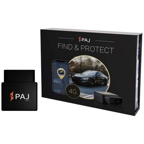 PAJ GPS CAR OBD 4G 2.0 GPS Tracker Fahrzeugtracker Schwarz