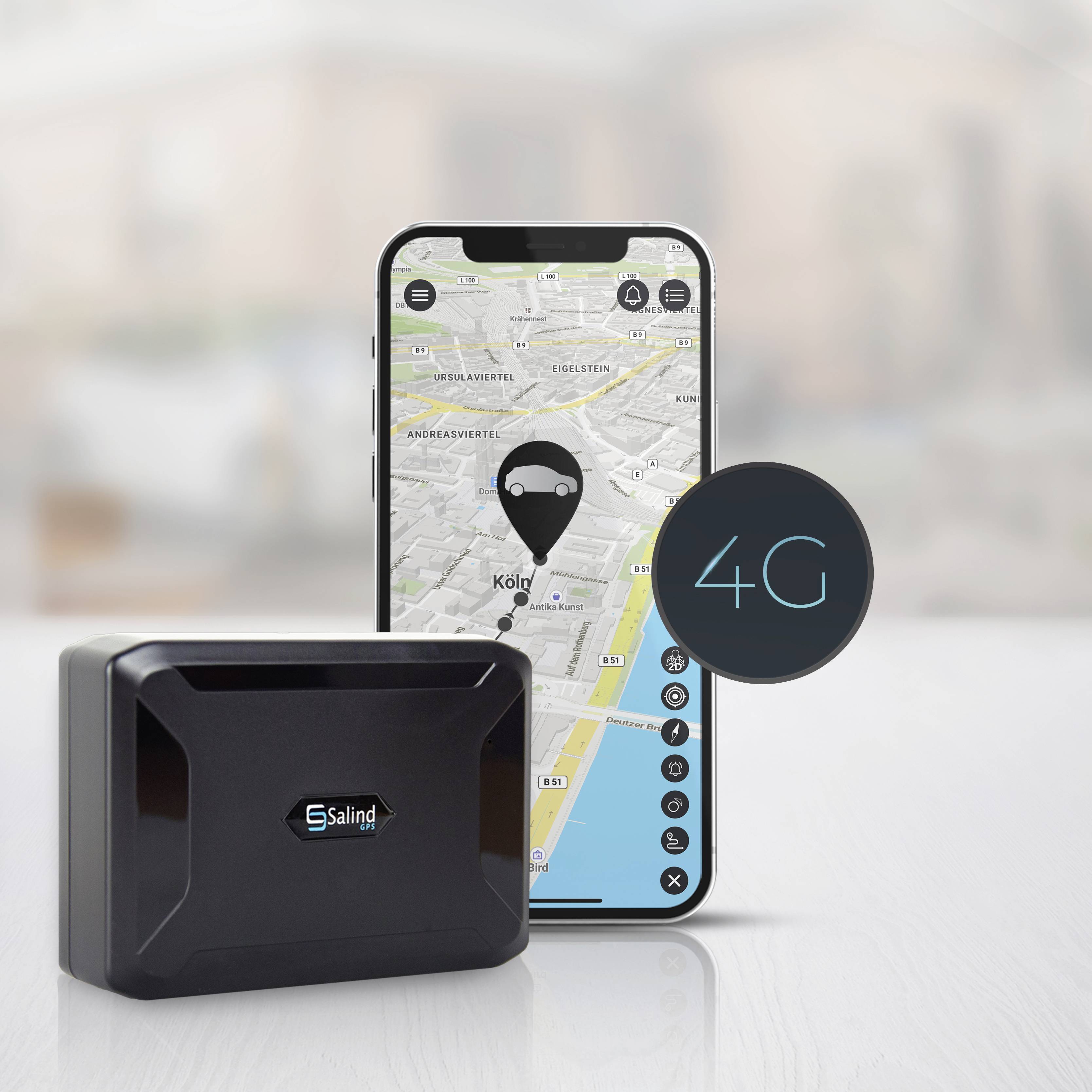 Salind GPS SALIND 114 G GPS Tracker Fahrzeugtracker Schwarz 1 St.