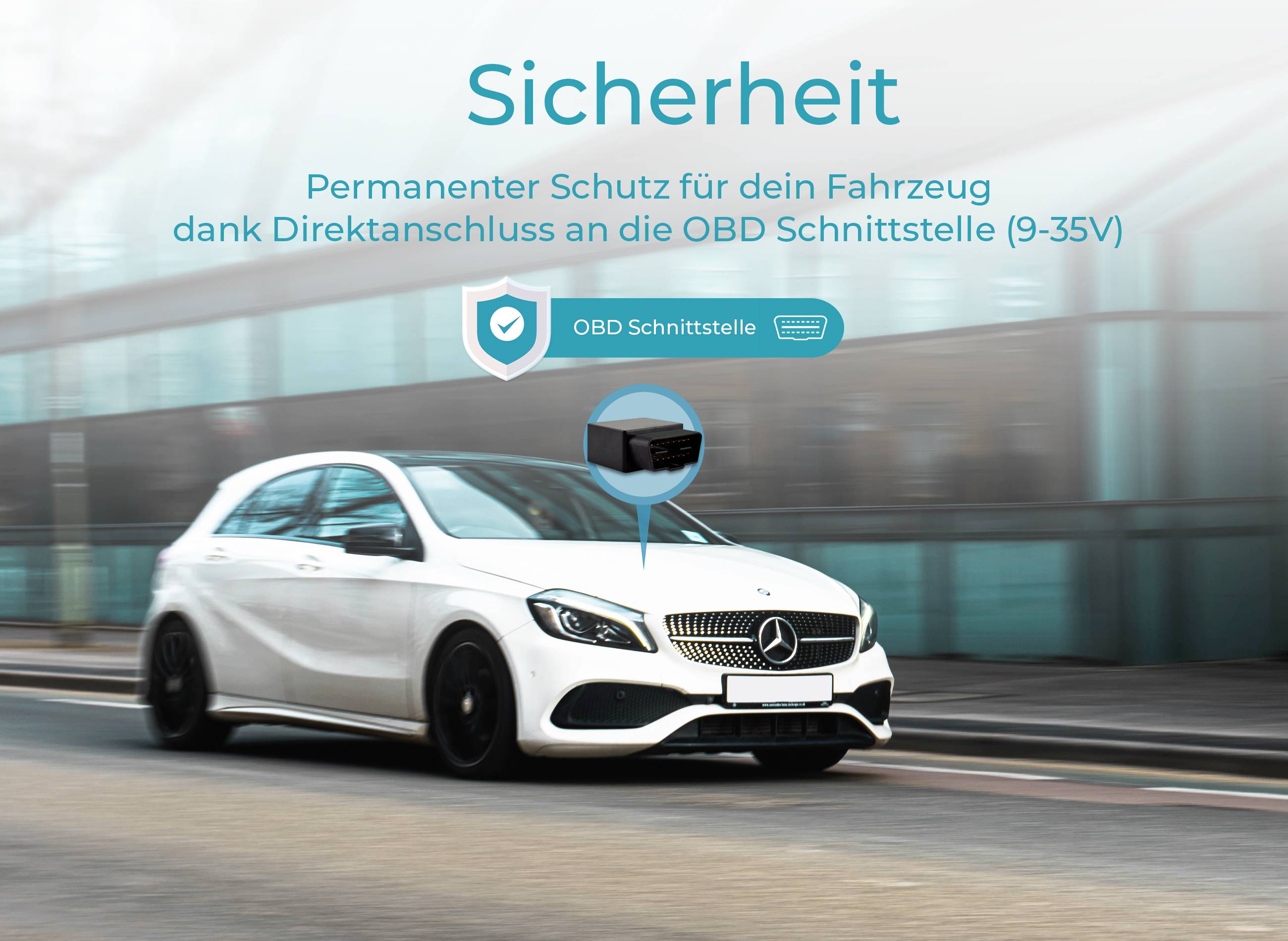 Salind GPS SALIND 08 OBD 4G GPS Tracker Fahrzeugtracker Schwarz