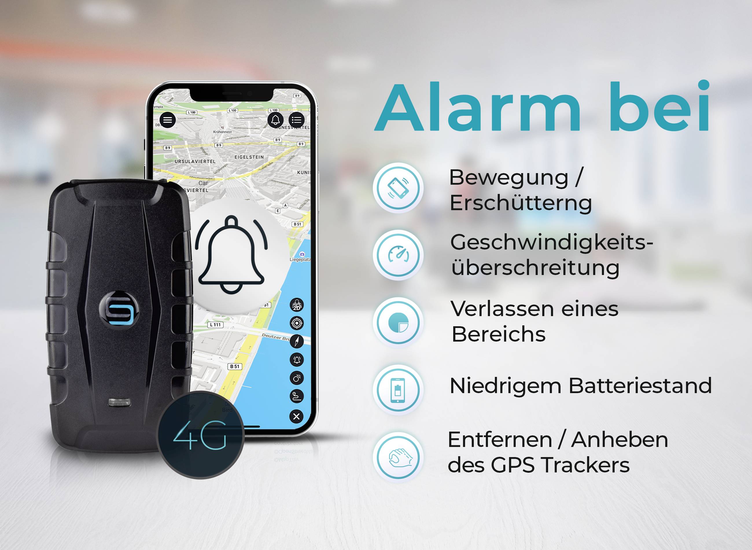 Salind GPS SALIND 20 4G GPS Tracker Fahrzeugtracker Schwarz 1St.