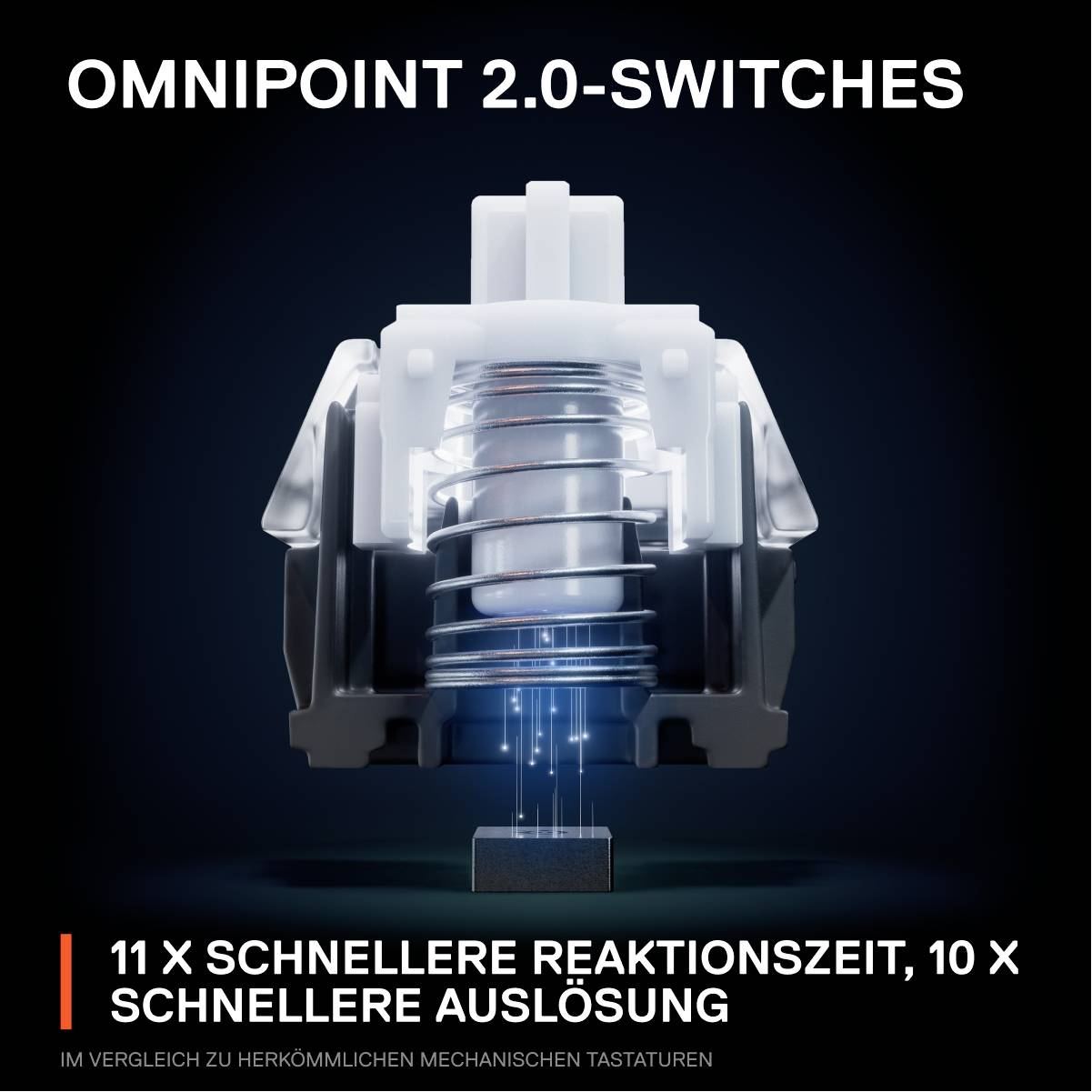 Steelseries Apex Pro WL Kabellos Gaming-Tastatur Deutsch, QWERTZ Schwarz
