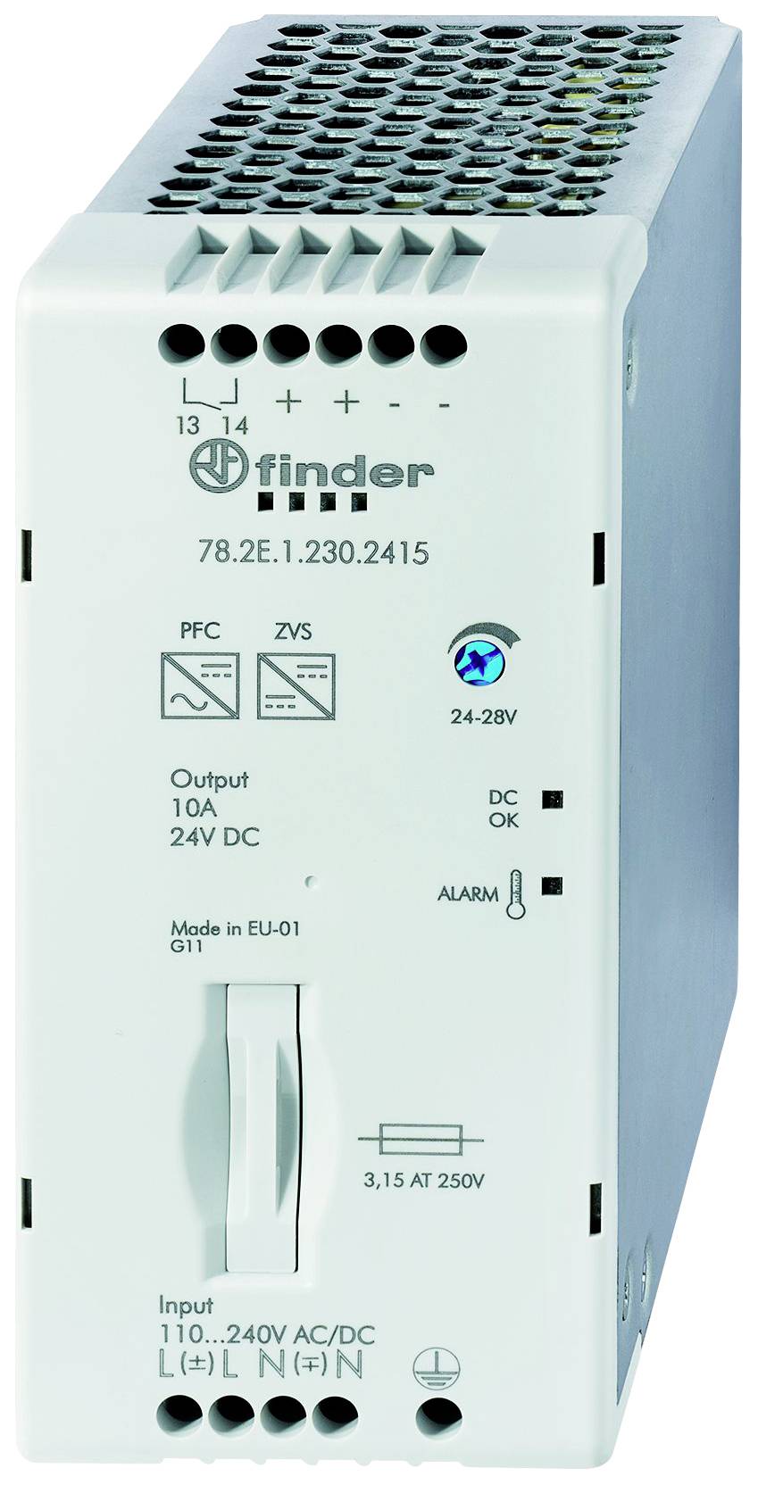 Finder 78.2E.1.230.2415 Hutschienen-Netzteil (DIN-Rail) 24 V/DC 10.8 A 240 W Inhalt 1 St.