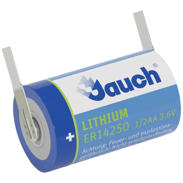 Jauch Quartz ER 14250J-T Spezial-Batterie 1/2 AA U-Lötfahne Lithium 3.6V 1200 mAh 1St. Jauch Quartz ER 14250J-T Spezial-Batterie 1/2 AA U-Lötfahne Lithium 3.6V 1200 mAh 1St.