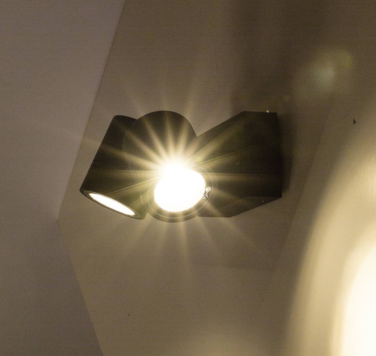 Heitronic Borneo 500053 Deckenleuchte, Wandleuchte GU10 Anthrazit