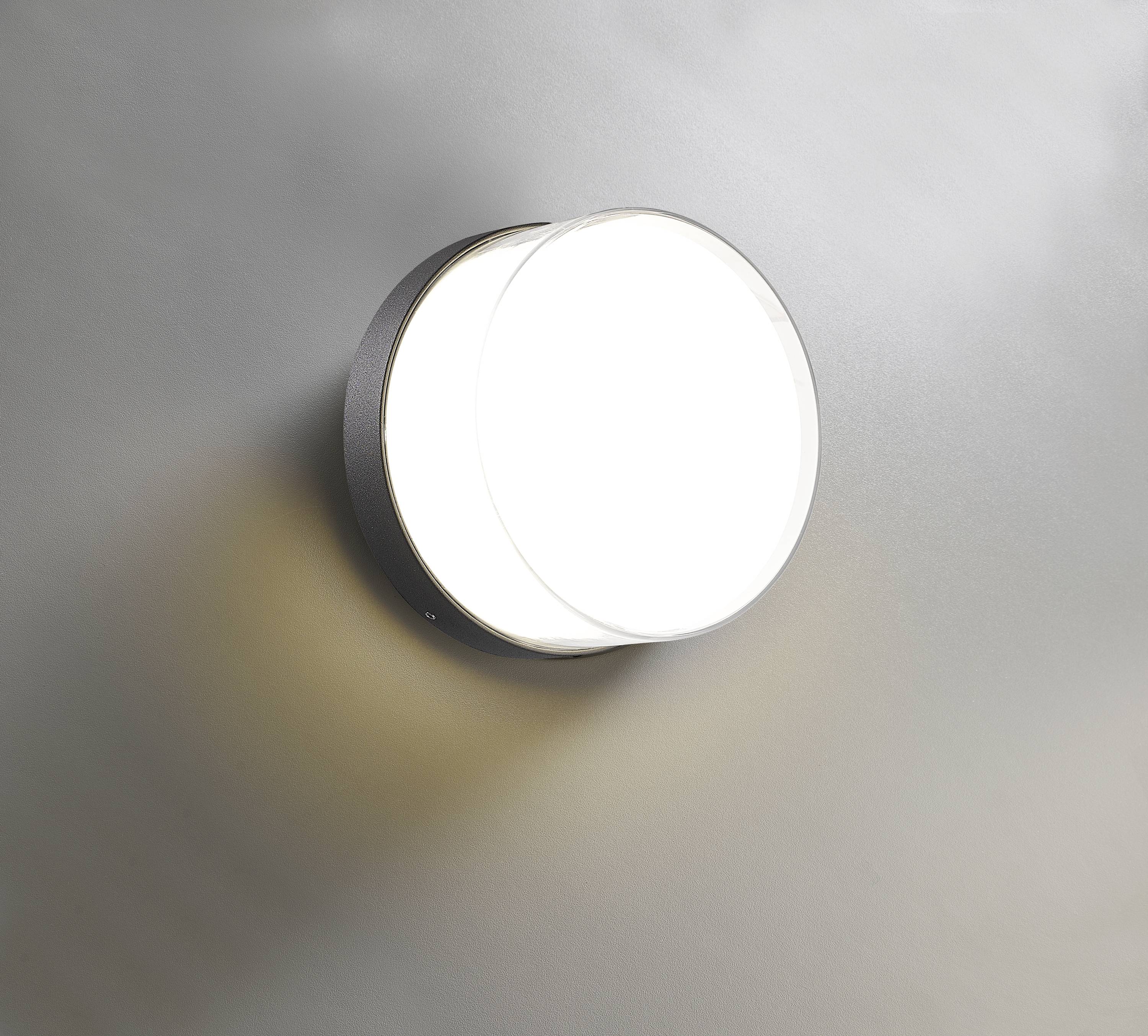 Heitronic Quadrula 501326 Wandleuchte, Deckenleuchte 10W LED Anthrazit