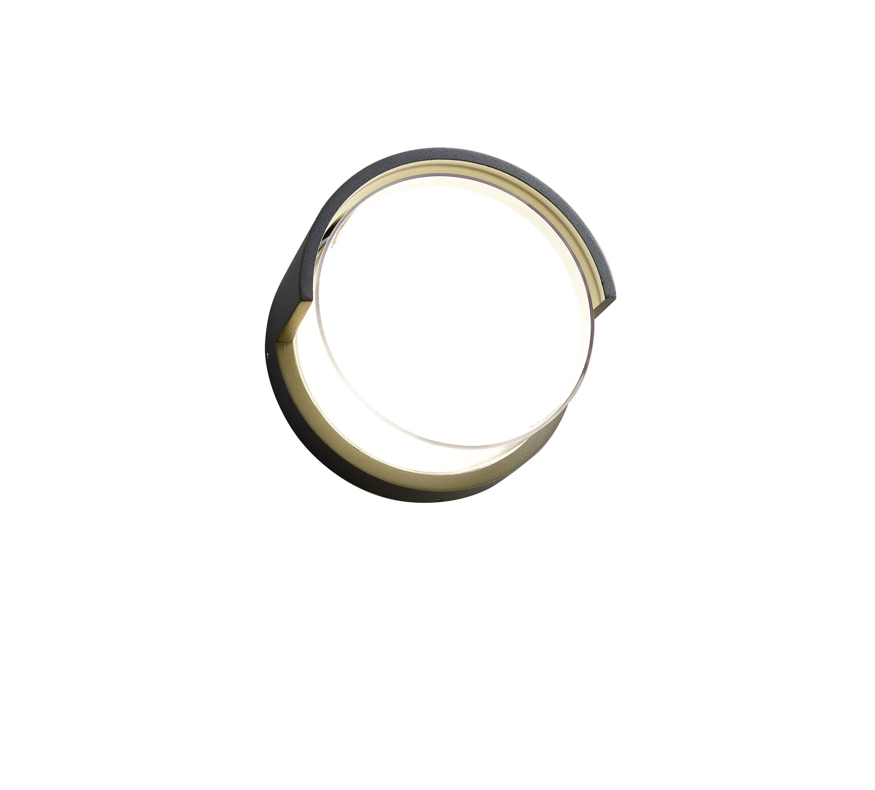 Heitronic Circula 501327 Wandleuchte, Deckenleuchte 10W LED Anthrazit