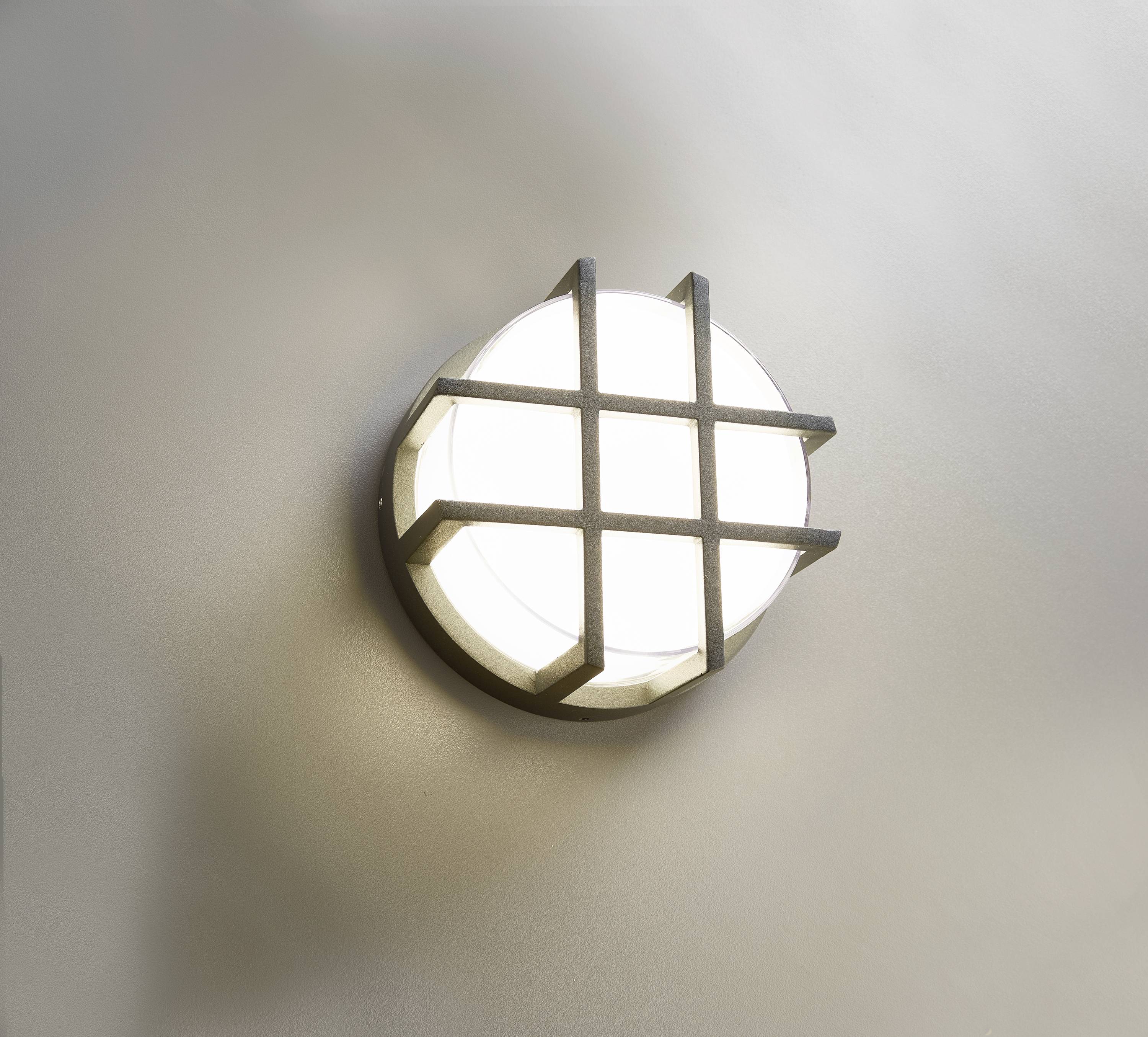 Heitronic Circula 501328 Wandleuchte, Deckenleuchte 10W LED Anthrazit