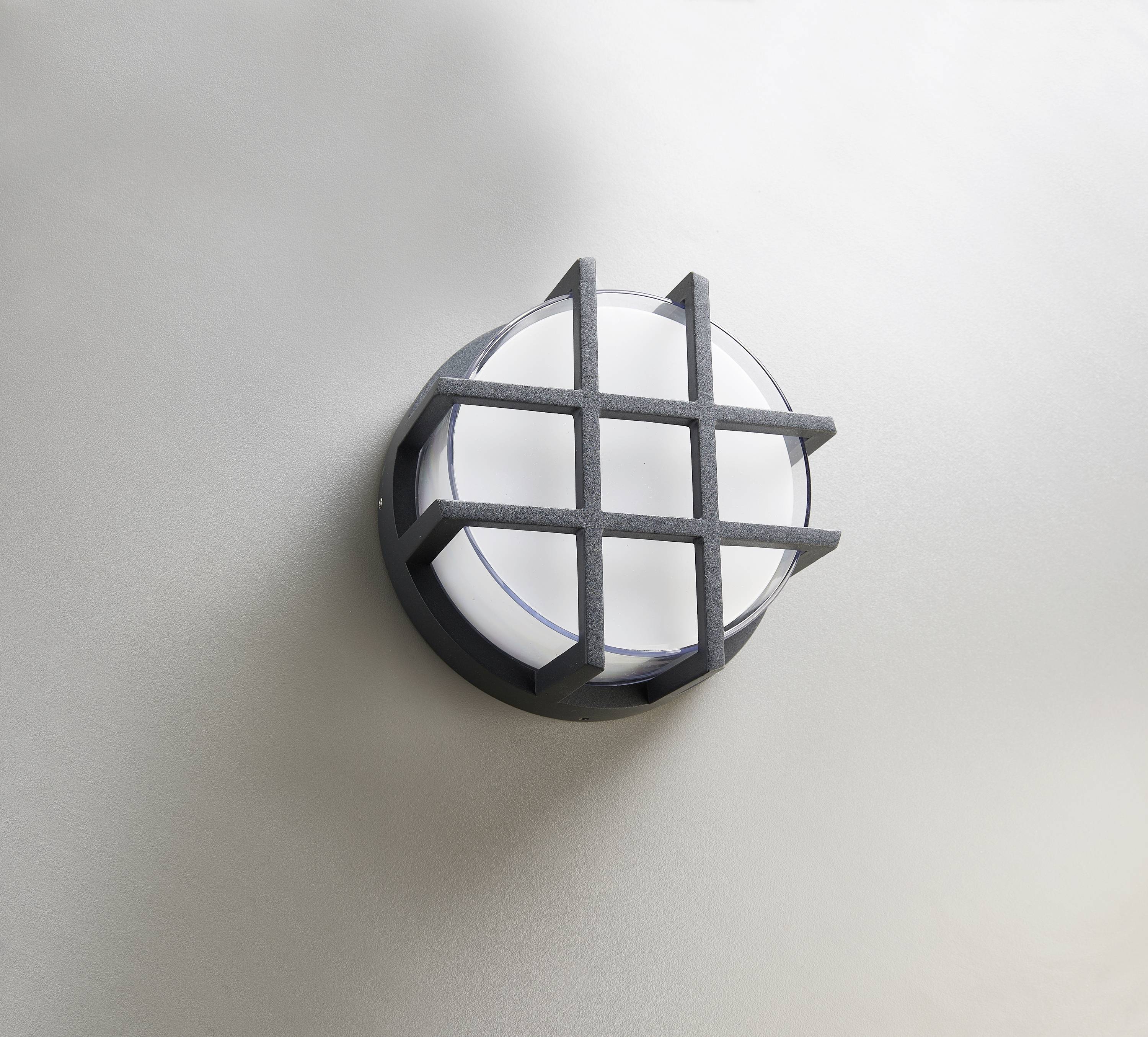 Heitronic Circula 501328 Wandleuchte, Deckenleuchte 10W LED Anthrazit