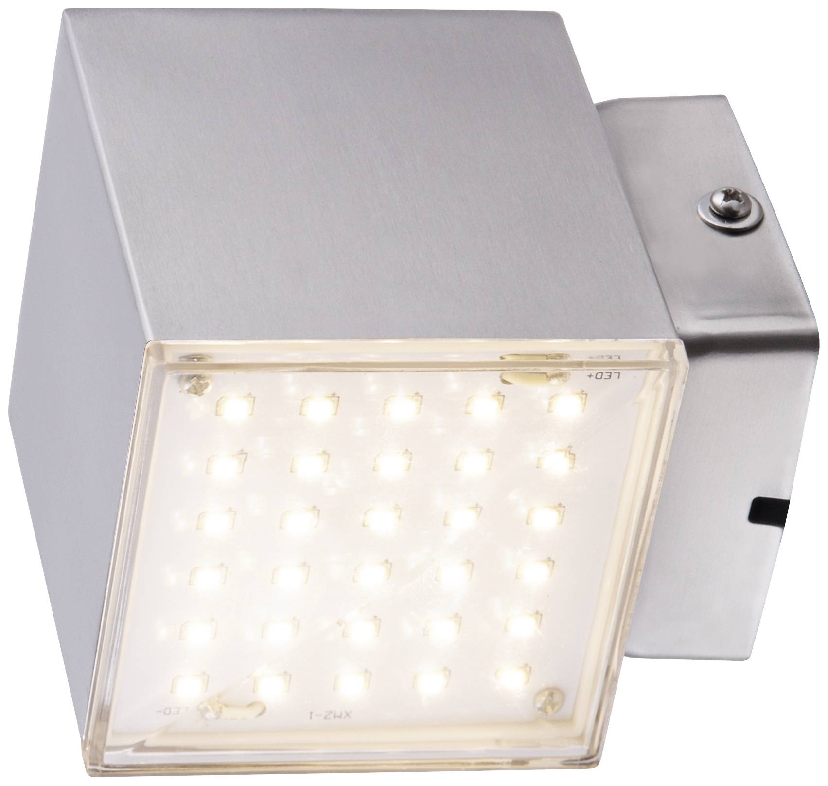 Heitronic Kubus 500999 LED-Außenwandleuchte 4.5W LED Edelstahl