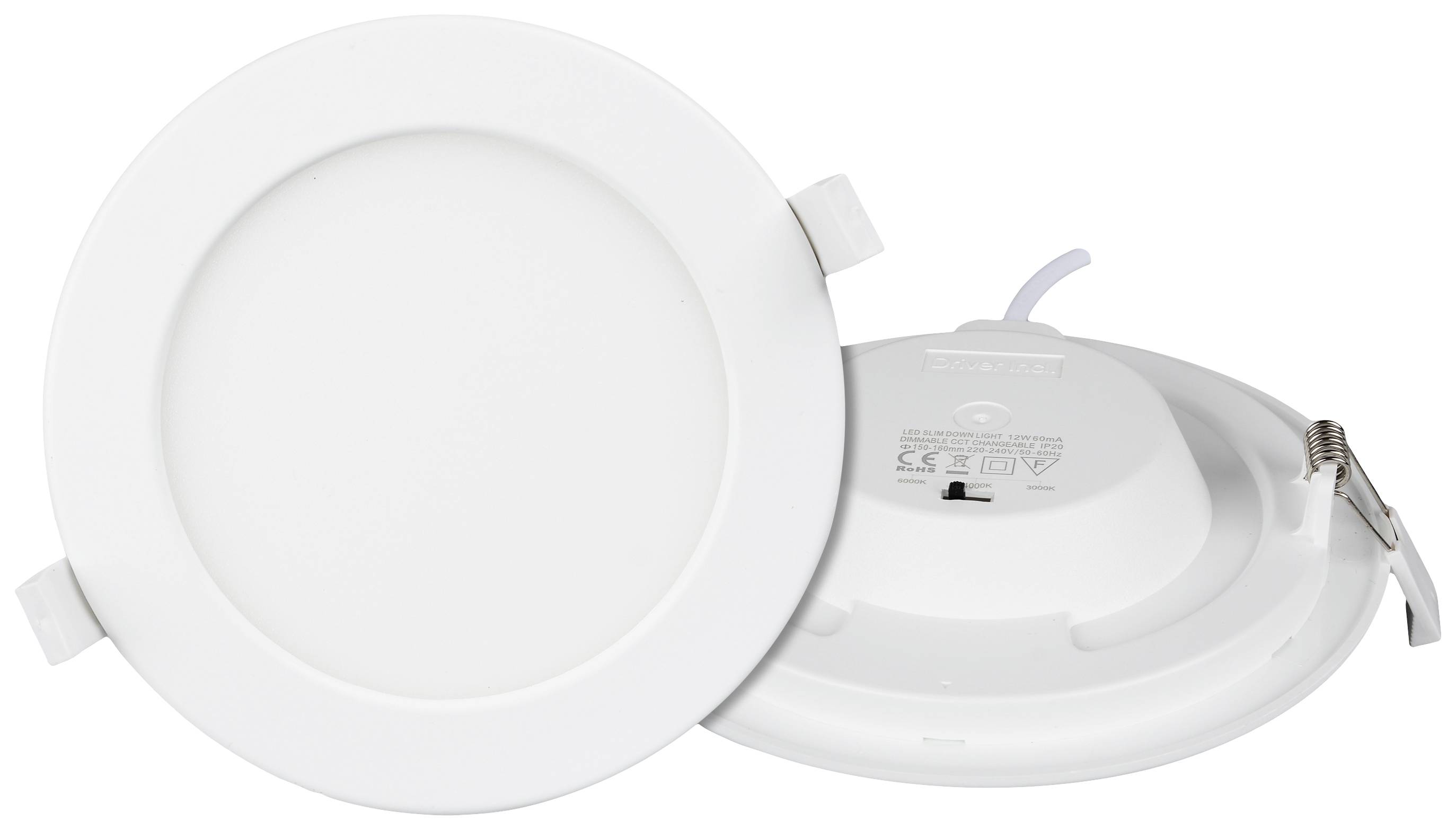 Heitronic 501376 Le Mans LED-Einbauleuchte LED 12W Weiß