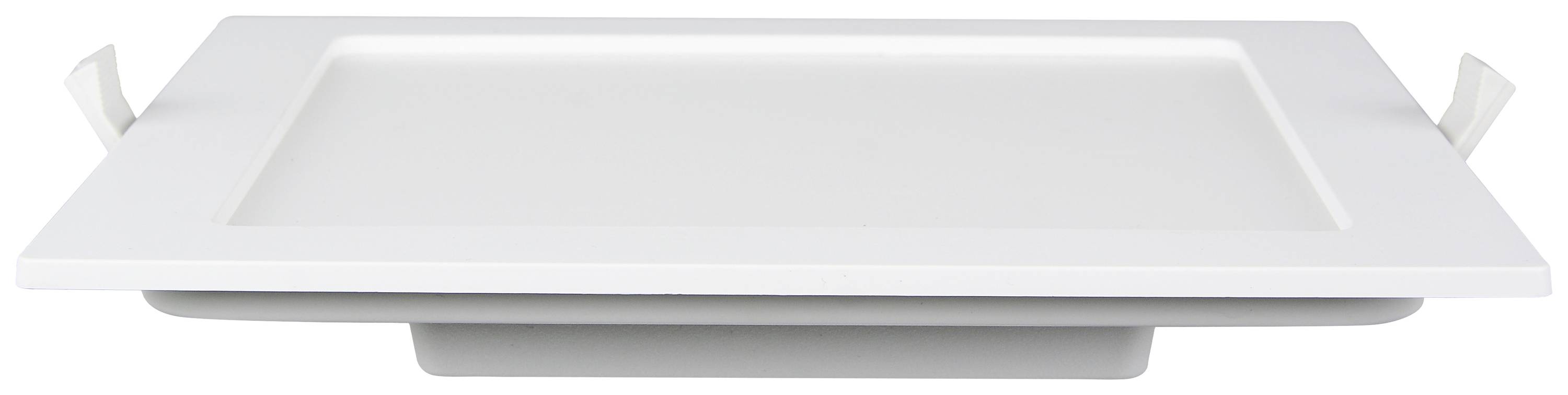 Quadratischer LED-Deckenspot in Weiß, minimalistisch und vielseitig einsetzbar, bietet blendfreies Licht für Wohn- und Arbeitsräume.