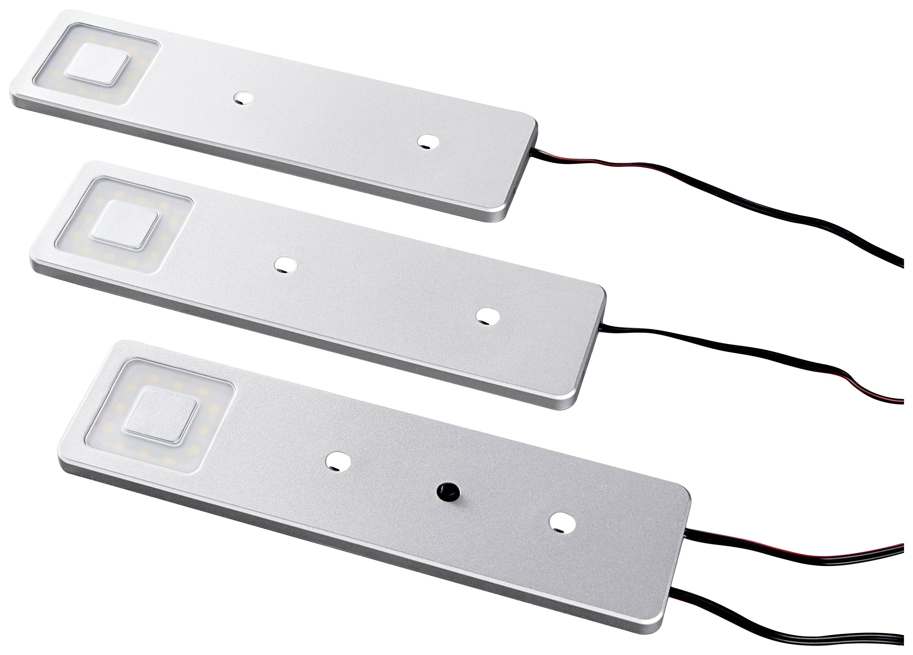 Heitronic Imola LED-Unterbauleuchte-Basisset LED 6.3W Warmweiß Silber (metallic)