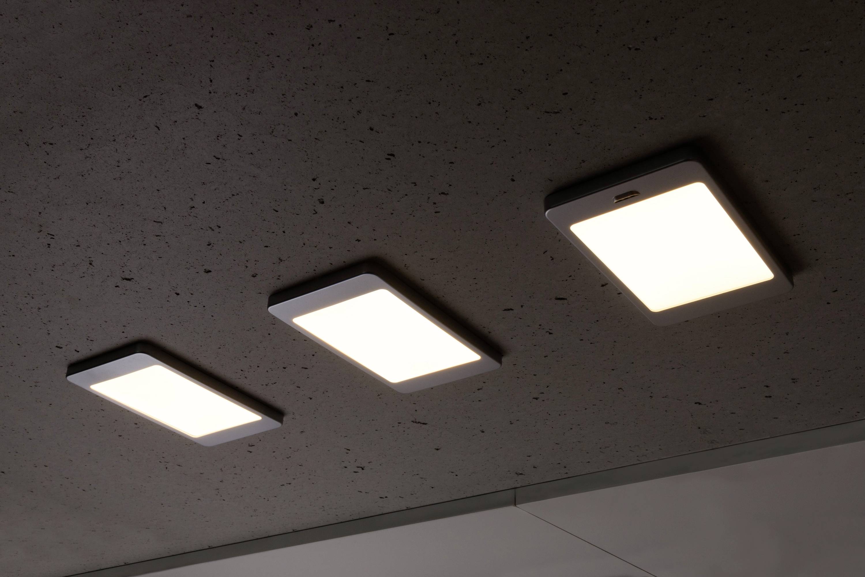 Heitronic Saskia LED-Unterbauleuchte-Basisset LED 18W Warmweiß Silber