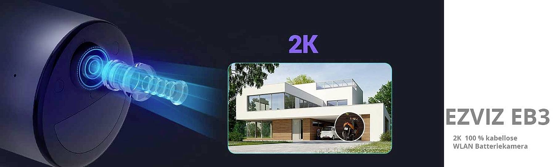 Ezviz EB3 ezveb3 WLAN IP Überwachungskamera 2304 x 1296 Pixel