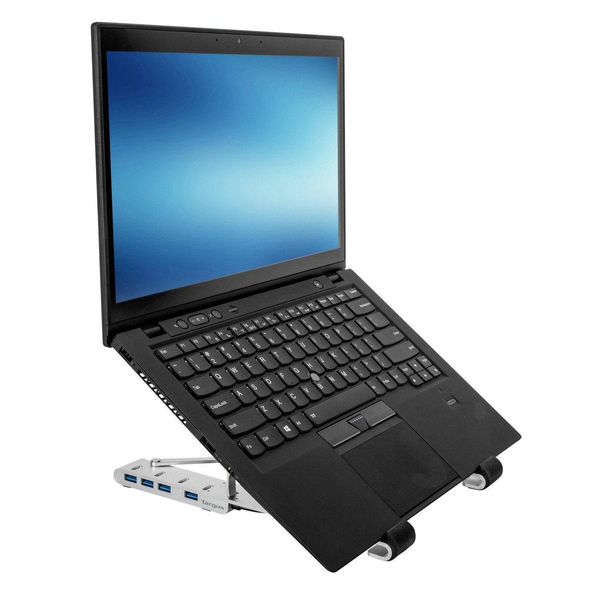 Targus AWU100205GL Notebook-Ständer höhenverstellbar, USB-Hub-Funktion