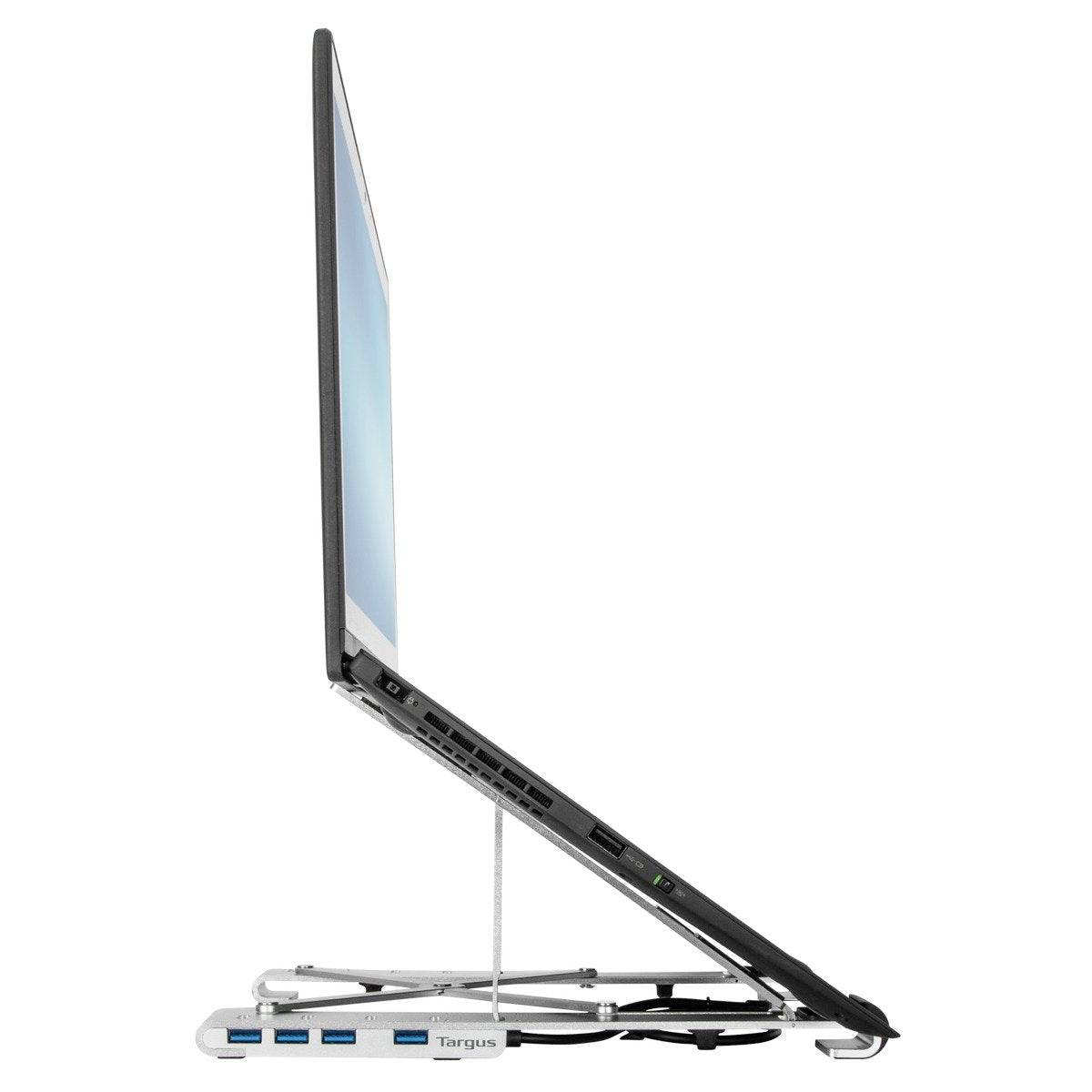 Targus AWU100205GL Notebook-Ständer höhenverstellbar, USB-Hub-Funktion