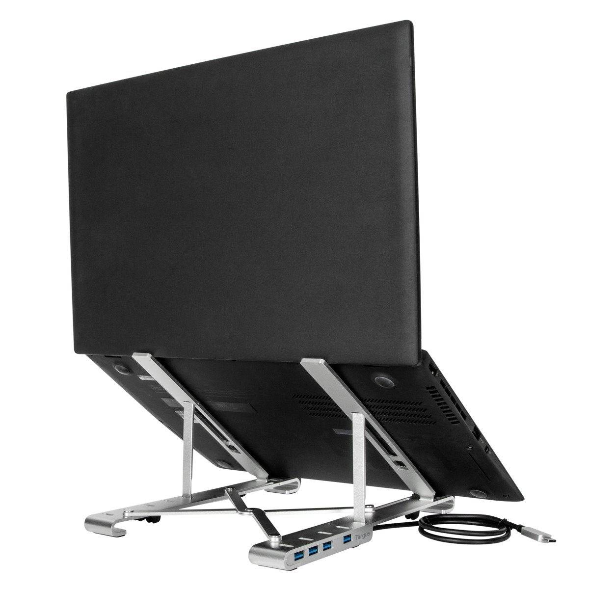 Targus AWU100205GL Notebook-Ständer höhenverstellbar, USB-Hub-Funktion