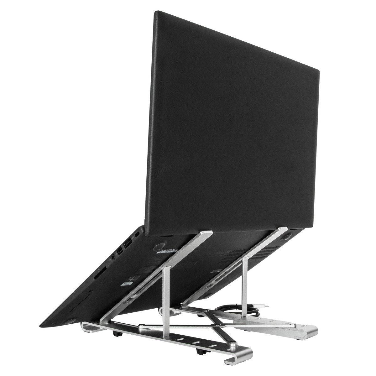 Targus AWU100205GL Notebook-Ständer höhenverstellbar, USB-Hub-Funktion