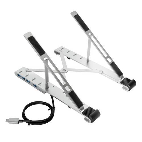 Targus AWU100205GL Notebook-Ständer höhenverstellbar, USB-Hub-Funktion