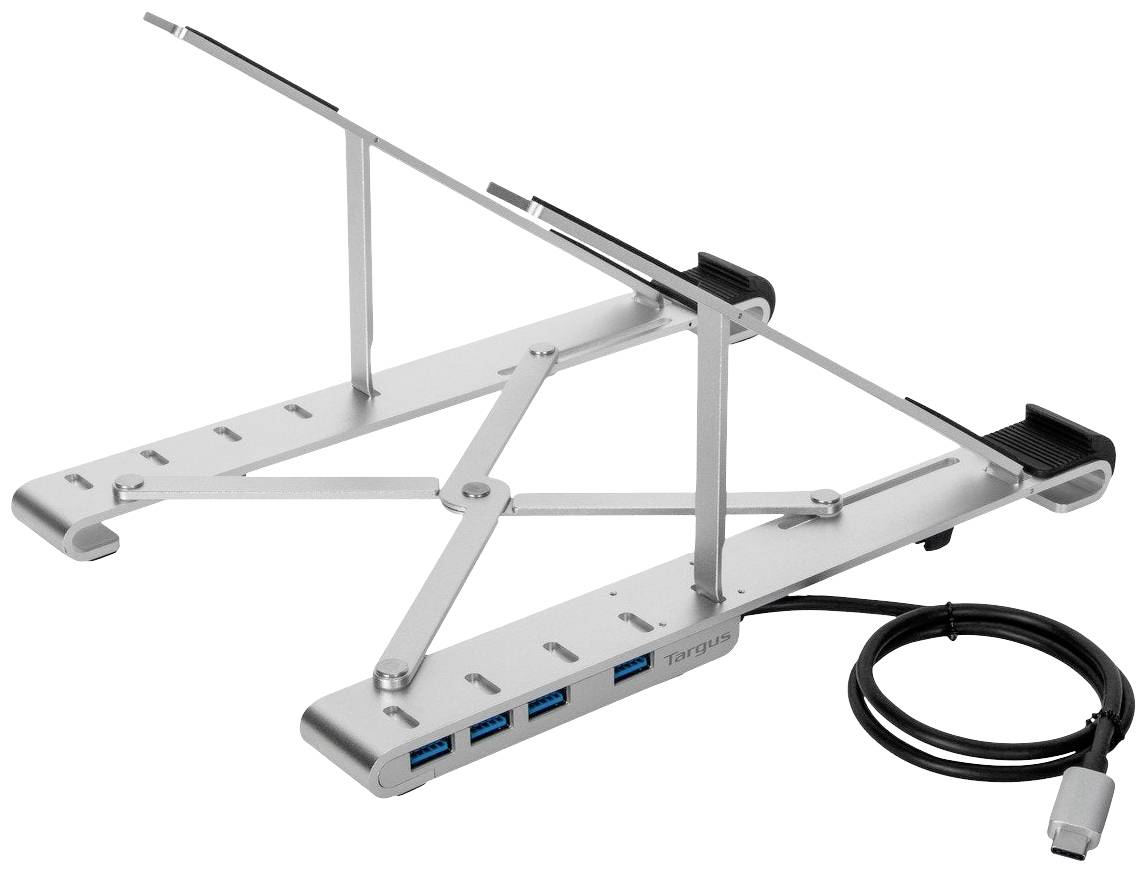 Targus AWU100205GL Notebook-Ständer höhenverstellbar, USB-Hub-Funktion