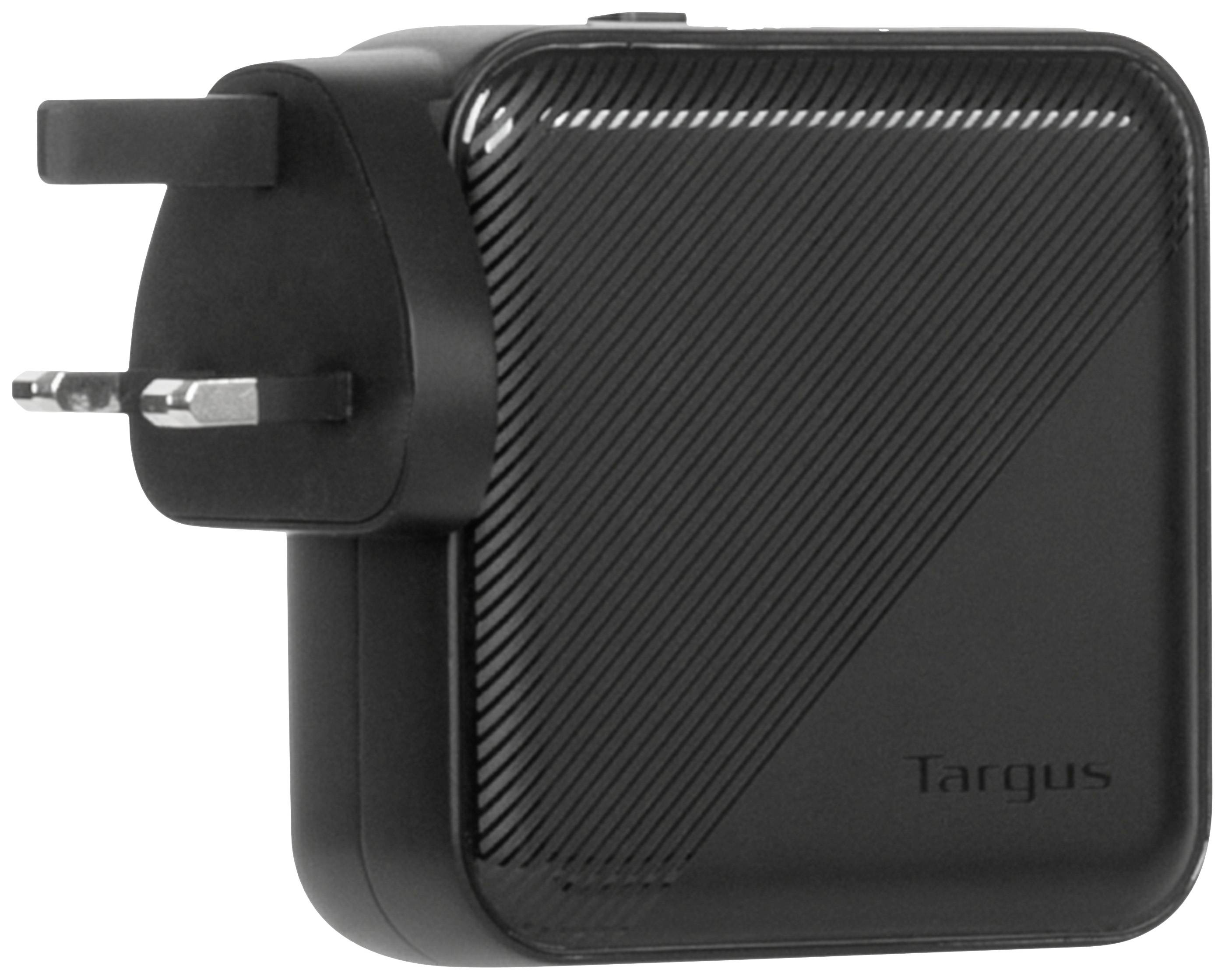 Targus - Netzteil - GaN - 100 Watt - PD - 4 Ausgabeanschlussstellen (2 x USB-C, 2 x 9-polige USB Typ A)