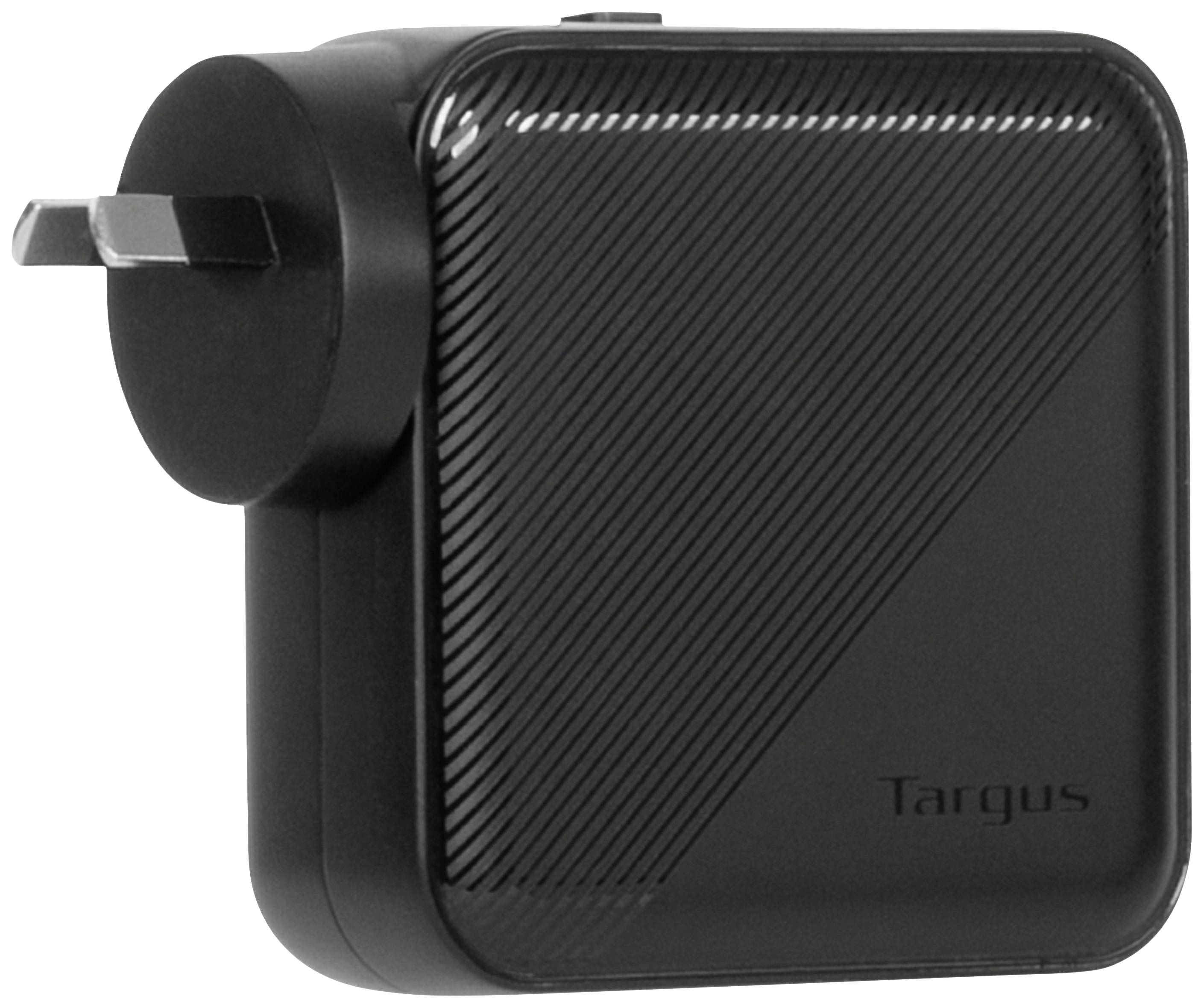 Targus - Netzteil - GaN - 100 Watt - PD - 4 Ausgabeanschlussstellen (2 x USB-C, 2 x 9-polige USB Typ A)