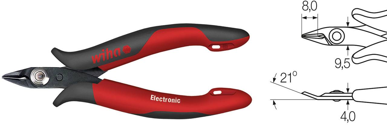 Wiha 27388 Elektriker Seitenschneider 128mm