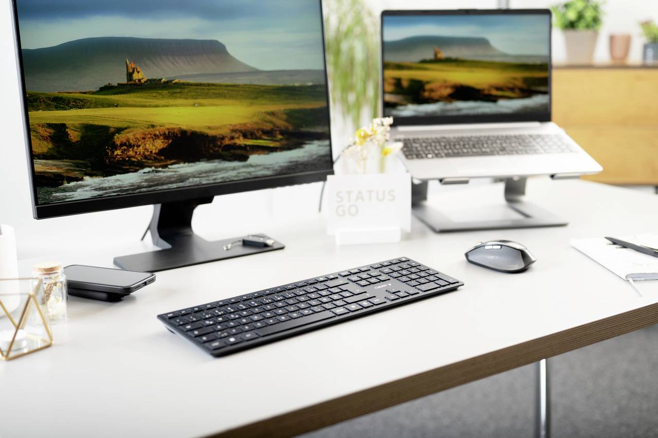 CHERRY Bluetooth® Tastatur, Maus-Set Deutsch, QWERTZ Schwarz