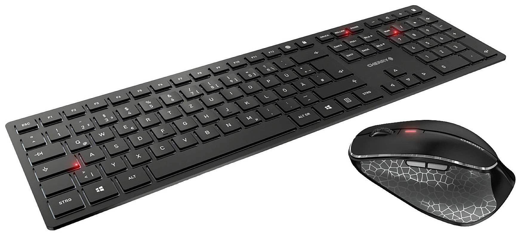 CHERRY Bluetooth® Tastatur, Maus-Set Deutsch, QWERTZ Schwarz