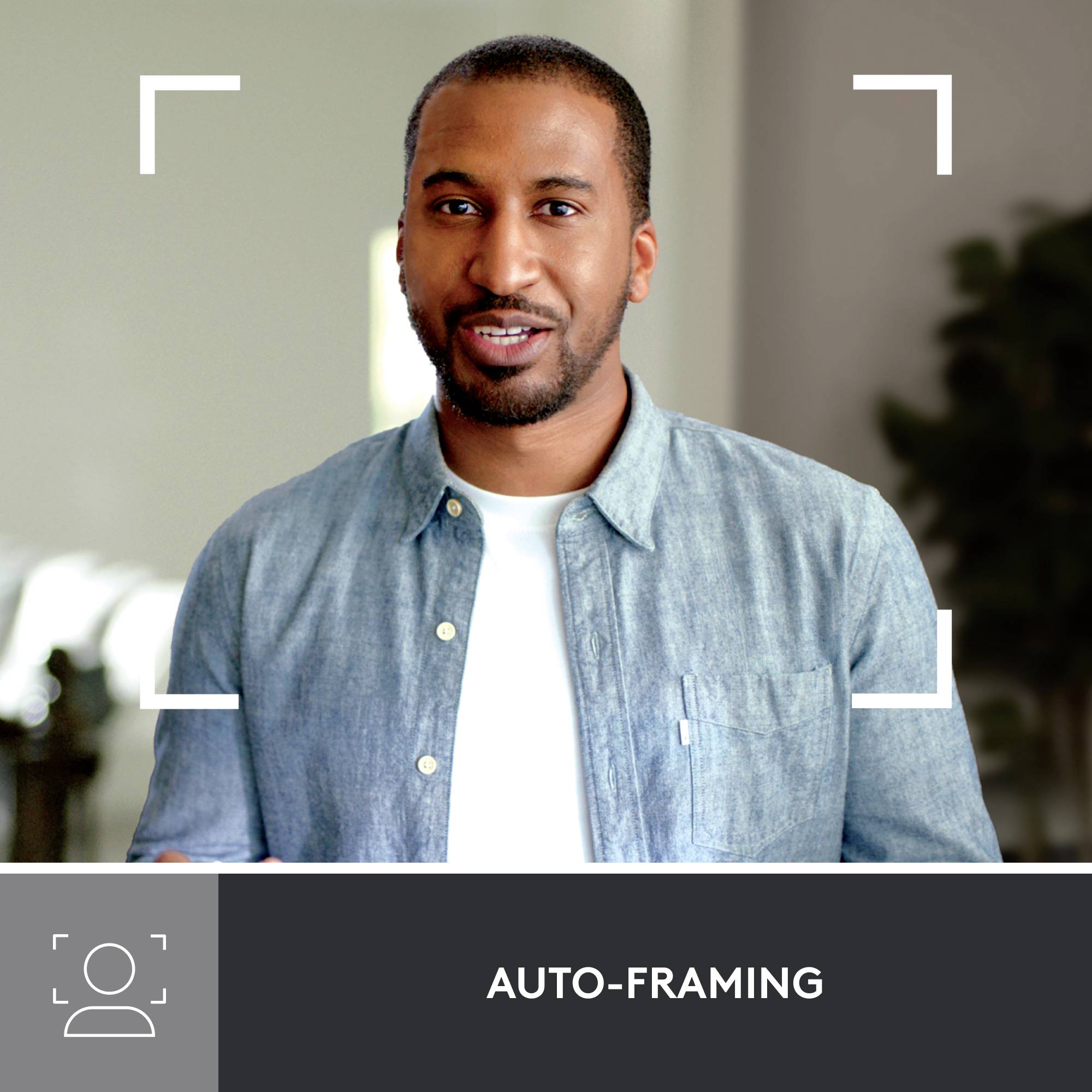 Logitech Brio 500 Full HD-Webcam Klemm-Halterung, Stereo-Mikrofon, Integrierte Abdeckblende