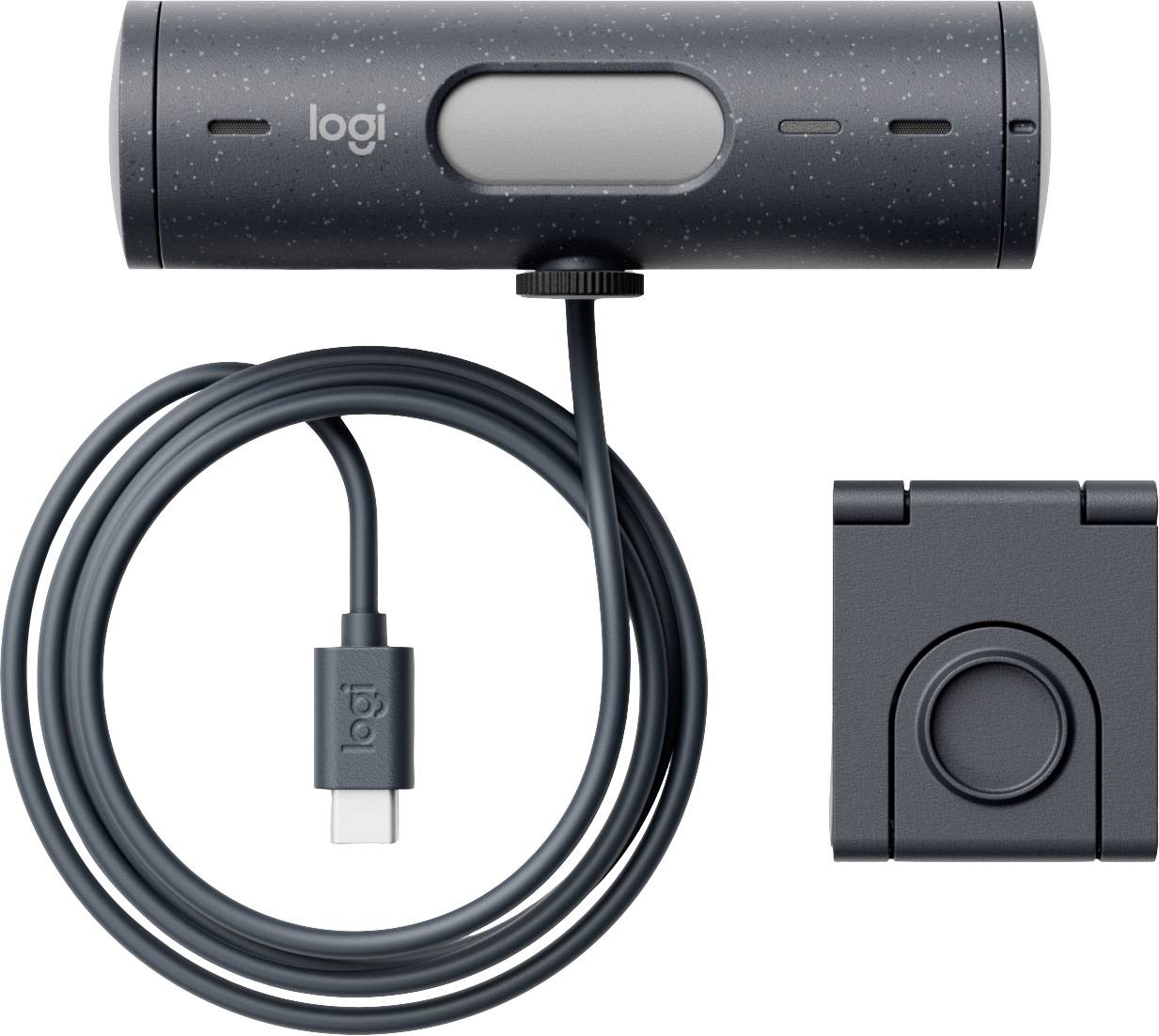Logitech Brio 500 Full HD-Webcam Klemm-Halterung, Stereo-Mikrofon, Integrierte Abdeckblende