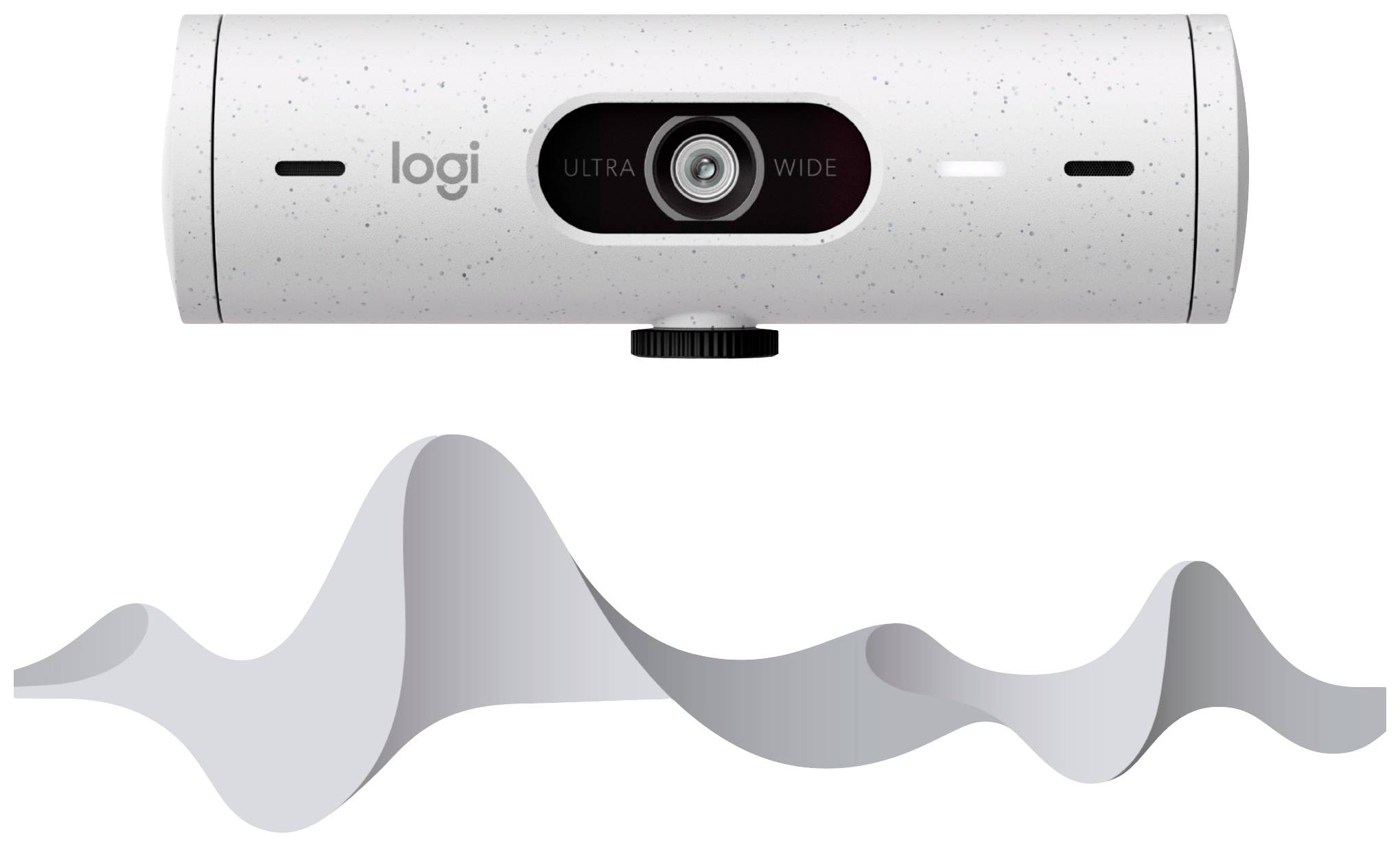 Logitech Brio 500 Full HD-Webcam Klemm-Halterung, Stereo-Mikrofon, Integrierte Abdeckblende