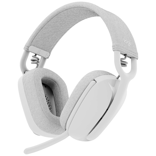 Logitech ZONE VIBE 100 Over Ear Headset Bluetooth® Stereo Weiß Mikrofon-Rauschunterdrückung, Noise Cancelling Lautstärkeregelung