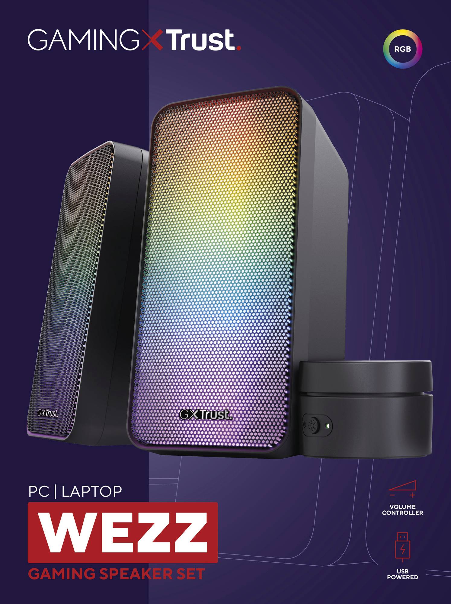 Trust GXT611 WEZZ PC-Lautsprecher Kabelgebunden Schwarz