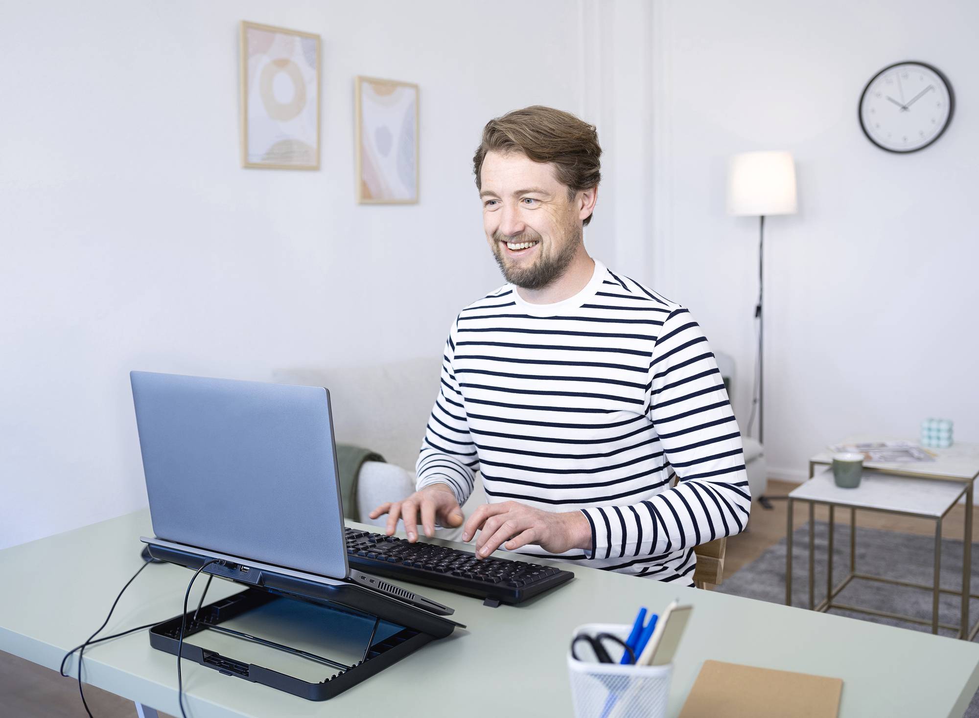 Trust Exto Eco Notebook-Ständer mit Kühlfunktion höhenverstellbar