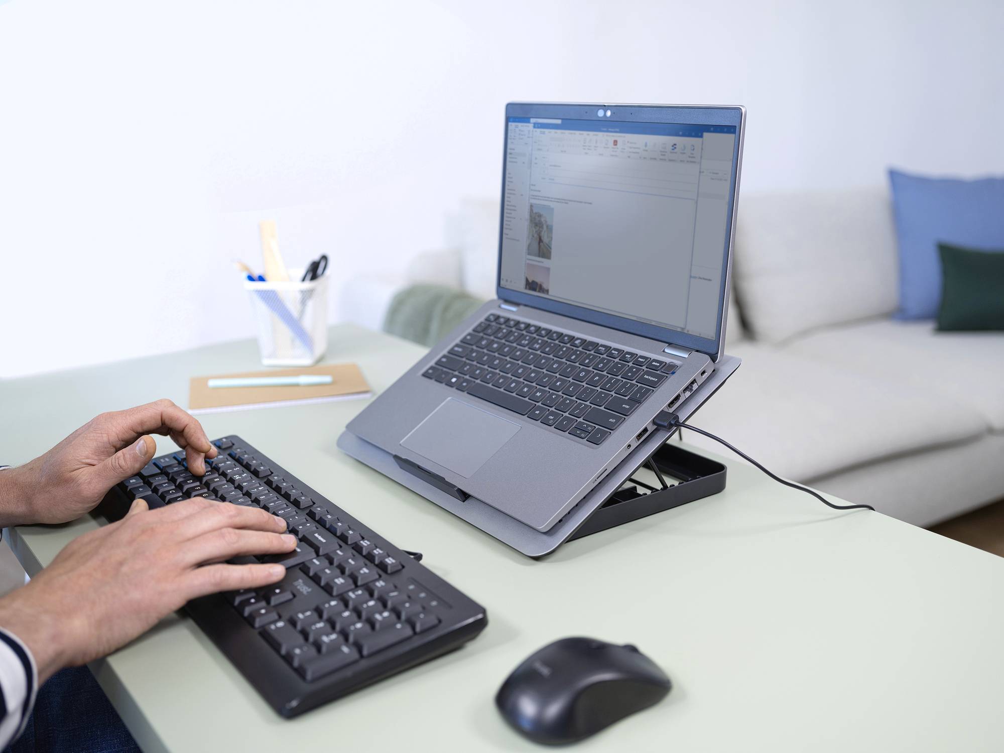 Trust Exto Eco Notebook-Ständer mit Kühlfunktion höhenverstellbar