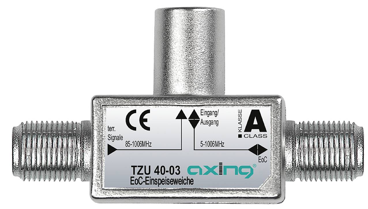 Axing axing Ethernet over Coax Einspeiseweiche