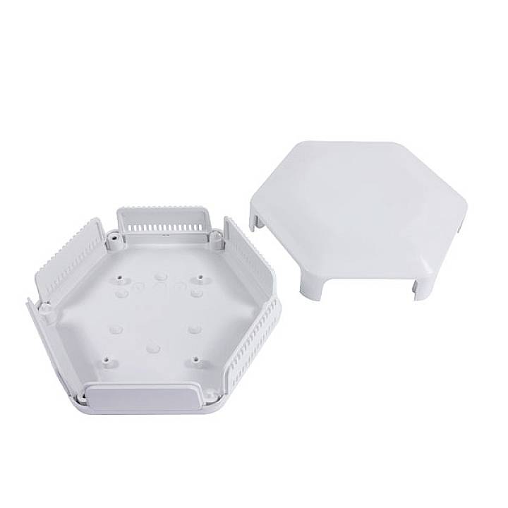 Camdenboss CBHEX1-24-WH Universal-Gehäuse 146 x 130 x 45 ABS Kunststoff Schwarz 25St.