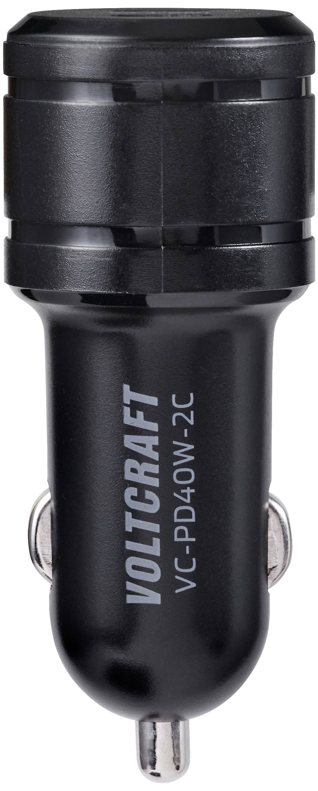 VOLTCRAFT VC-PD40W-2C USB Ladegerät 40 W 2x USB-C® USB PD Schwarz KFZ USB Power Delivery (USB-PD)
