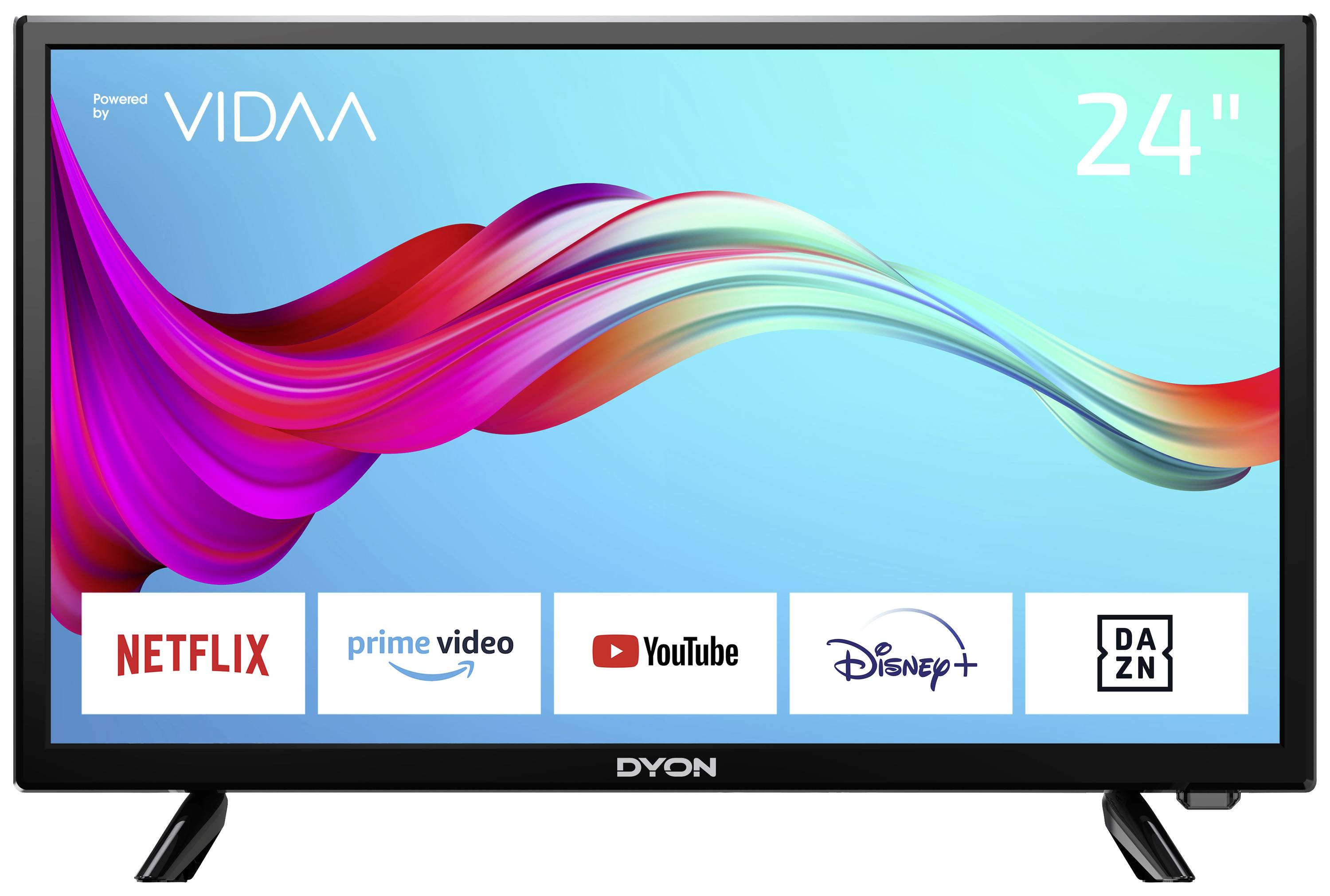 Dyon SMART 24 VX LED-TV 60cm 24 Zoll EEK F (A - G) DVB-T2, DVB-C, DVB-S2, HD ready, Smart TV, WLAN, CI+ Schwarz