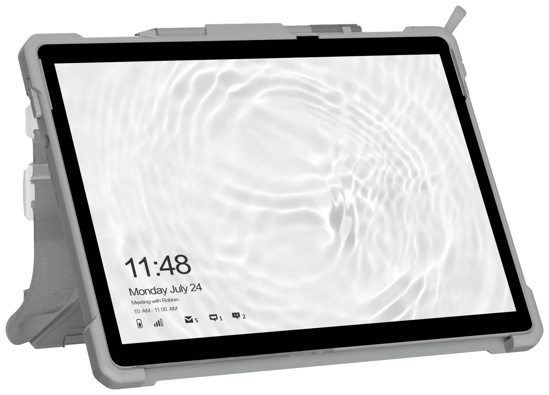 Urban Armor Gear Healthcare Handstrap Case Tablet-Cover Microsoft Surface Pro 9, Surface Pro 10 33cm (13") Back Cover Grau