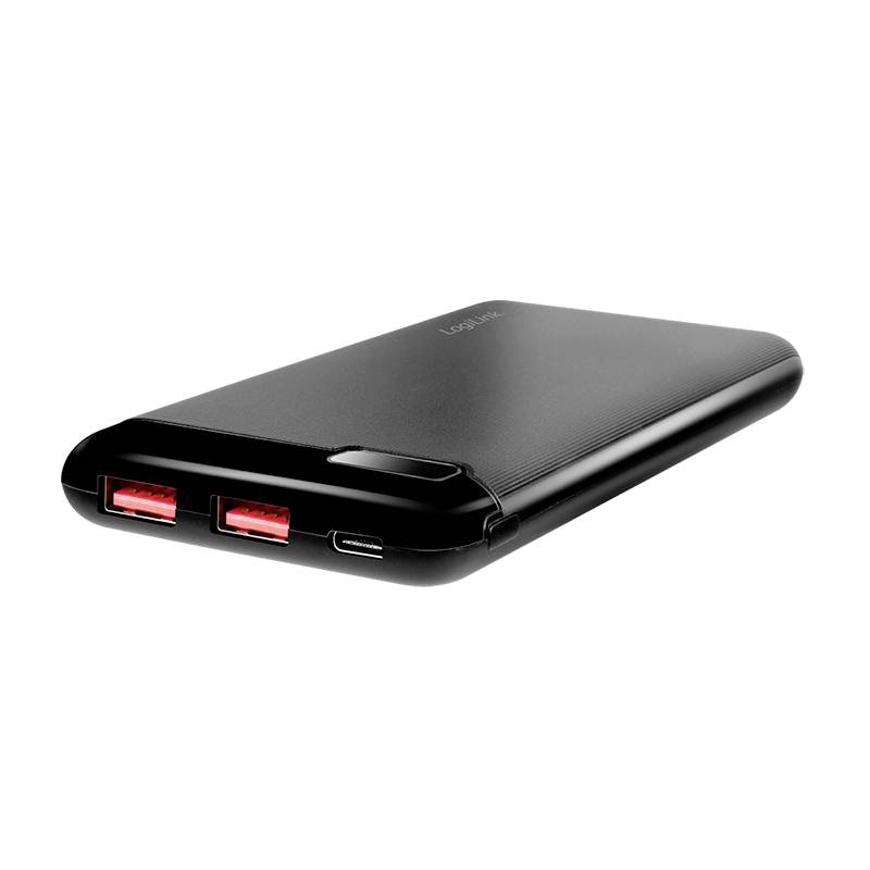 LogiLink PA0286 Powerbank 10000 mAh LiPo Schwarz