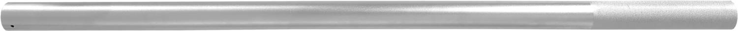 Metallische zylindrische Rolle, silbern glänzend und glatt, horizontal ausgerichtet.